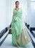 Green Mukaish Weaved Modal Silk Saree