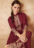 Red Sharara Suit In Germany