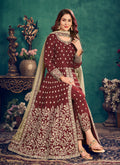 Red Anarkali Suit In Germany