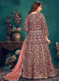 Maroon Anarkali Suit In Germany