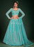 Sky Blue Sequence Embroidery Traditional Lehenga Choli