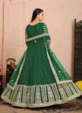 Green Designer Anarkali Suit In Australia