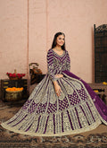 Purple Anarkali Suit In Germany