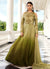 Shaded Green Zari Embroidered Designer Anarkali Suit