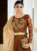 Asymmetric Anarkali Pant Suit