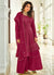 Rani Pink Sequence Georgette Gharara Suit