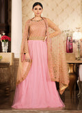 Pink Designer Anarkali Suit