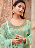 Sea Green Wedding Palazzo Suit In USA