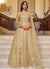 Golden Beige Embellished Anarkali Suit 