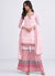 Pink Sequence Embroidery Traditional Gharara Style Suit