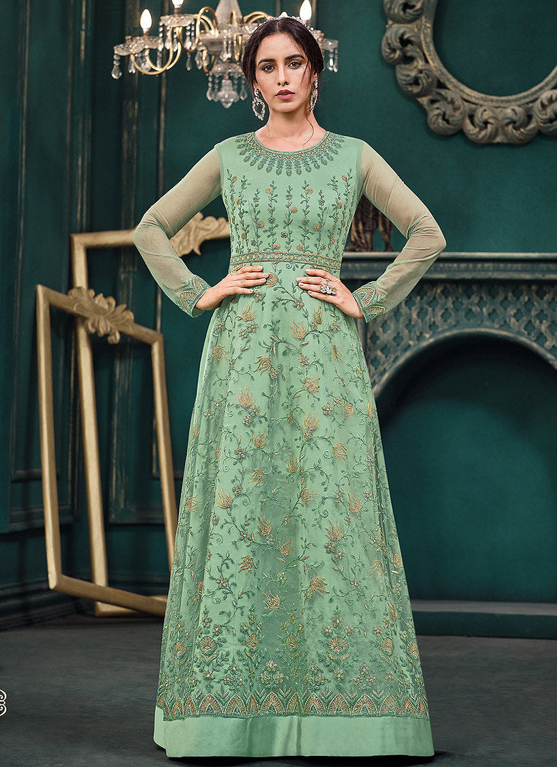 Olive Green Indian Olive Green Evening Gown With Cape Illusion Long Sleeve  Lace Beaded Embroidery Chiffon Muslim Prom Gowns Wear From Alegant_lady,  $149.35 | DHgate.Com