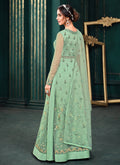 Green Indian Anarkali Suit In UK