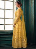 Yellow Layered Indian Anarkali Suit In Australia
