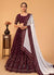 Maroon Sequence Wedding Lehenga Choli