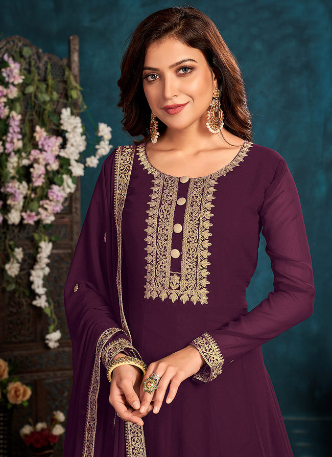 Wine colour ladies suit top