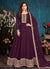 Deep Wine Georgette Anarkali Suit