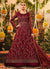 Bridal Red Embroidered Wedding Anarkali Suit