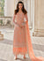 Soft Peach Pakistani Designer Pant Style Suit