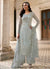 Light Grey Pakistani Designer Pant Style Suit