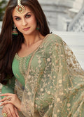 Indian Dresses - Green Gharara Suit in usa 