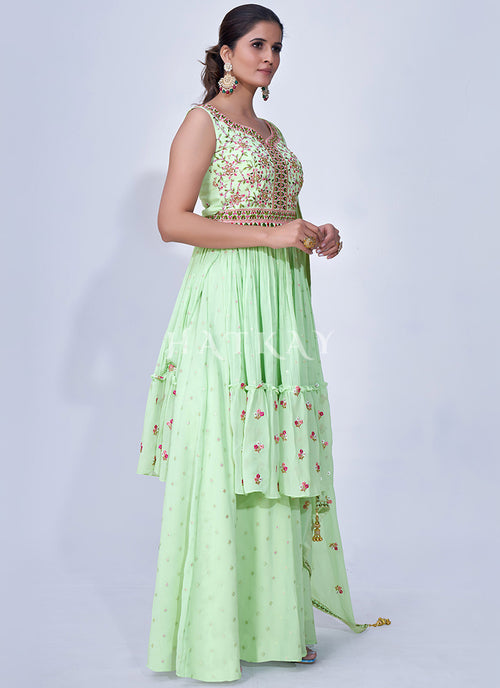 Buy Chiffon Palazzo Suit