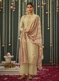 Pale Yellow Embroidered Pakistani Salwar Kameez