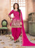 Pink Mirror Work Punjabi Suit