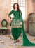 Green Mirror Work Punjabi Suit