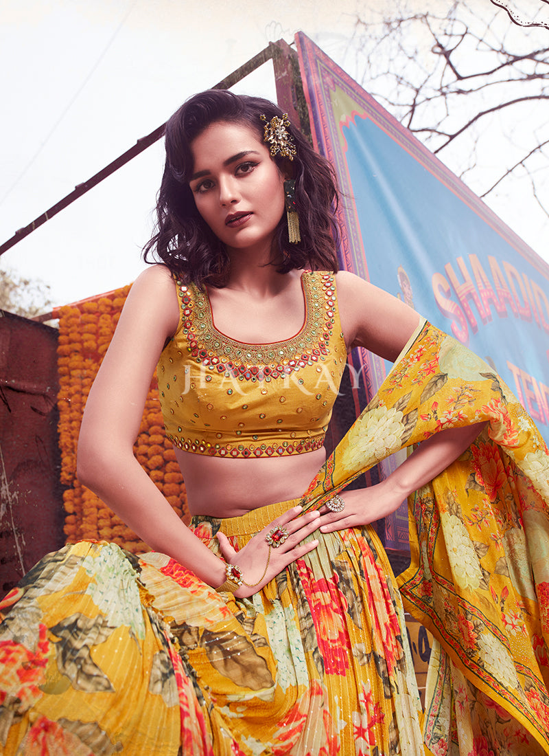 Buy Haldi Lehenga Online