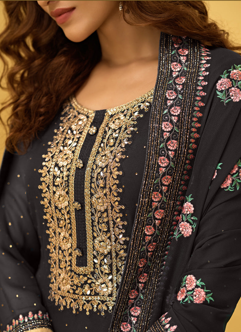 Black Designer Pant Style Suit In Germany