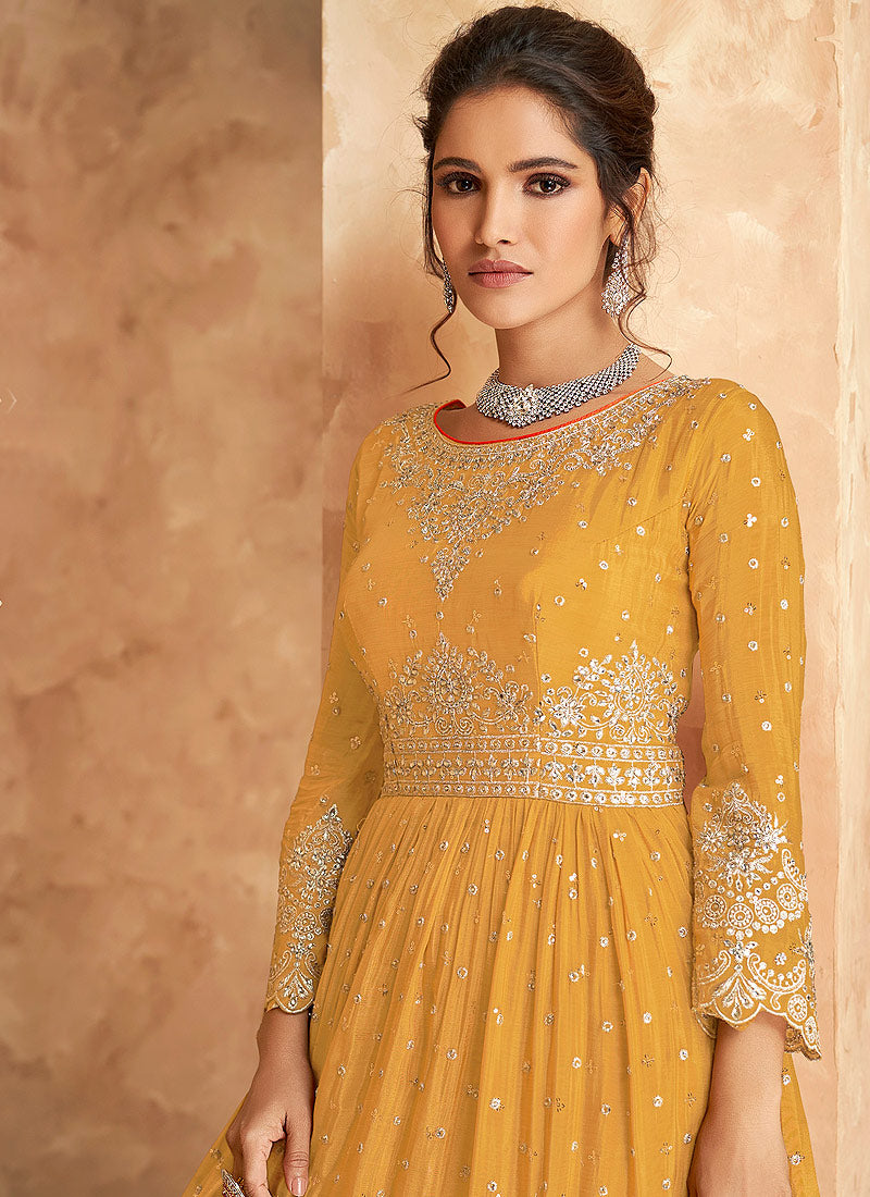 Yellow Sharara Suit In Australia 