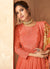 Peach Embroidered Sharara SuitIn UK