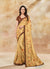 Yellow Sequence Embroidered Wedding Saree