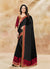 Black And Red Embroidered Wedding Saree