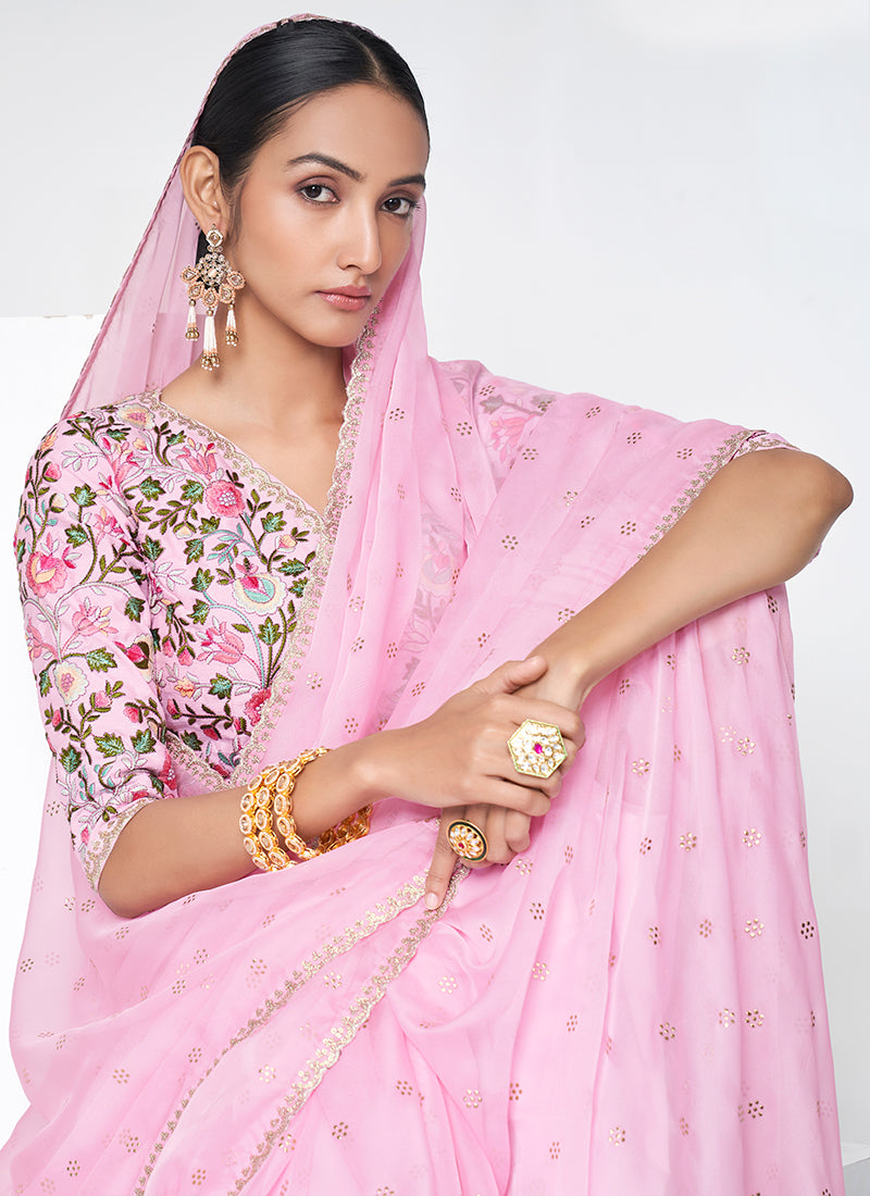 Buy Organza Silk Saree 