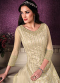Cream Beige Designer Pant Style Suit In Germany