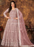 Mauve Embroidery Designer Anarkali Suit