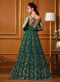 Green Anarkali Pant Suit In Germany