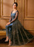 Navy Blue Slit Style Anarkali Pant Suit In CANADA 
