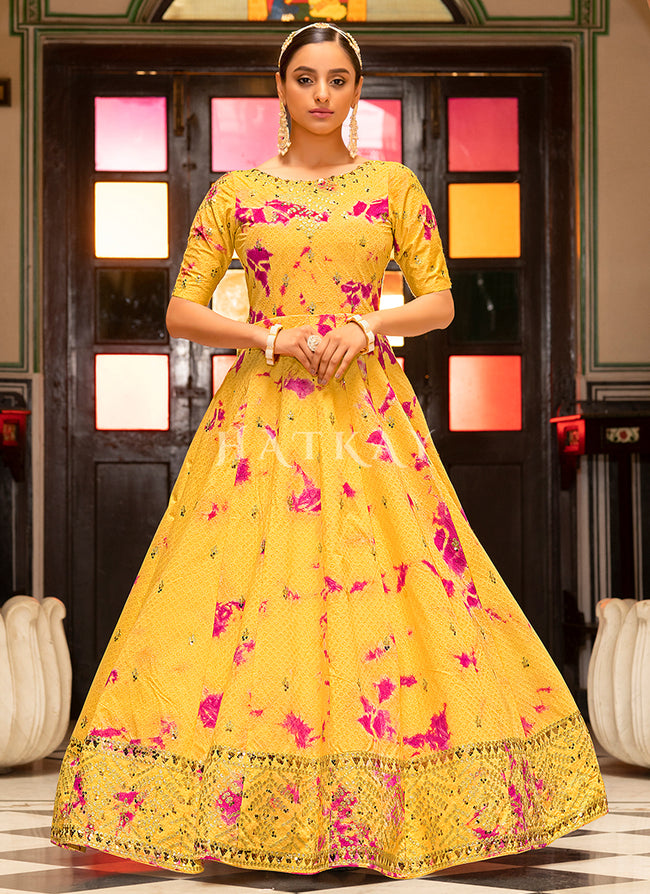 Salwar Gown Party Wear Indian Designer Bollywood Wedding Pakistani Dress  New | eBay