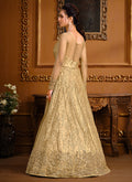 Yellow  Anarkali Pant Suit In USA