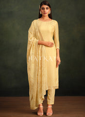 Yellow Embroidery Pakistani Salwar Suit