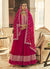 Hot Pink Cording Embroidered Designer Anarkali Suit