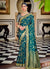 Turquoise Traditional Weaved Party Wear Silk Saree