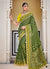 Dark Green Traditional Weaved Party Wear Silk Saree