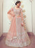 Pale Pink Traditional Embroidered Wedding Lehenga Choli