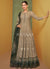 Dusty Green Sequence Embroidery Wedding Anarkali Suit