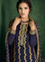 Blue Embroidered Pakistani Pant Suit In Canada 