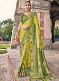 Green Two Tone Designer Wedding Saree