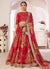 Red Sequence Embellished Floral Lehenga Choli